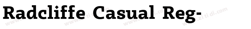 Radcliffe Casual Reg字体转换